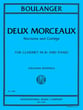 Deux Morceaux for Clarinet in B-flat and Piano cover